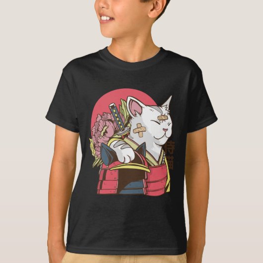 サムライ・ウォリアー・キャット Tシャツ (正面)