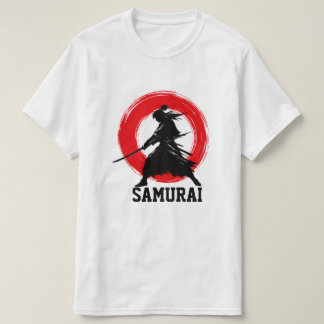 サムライ・ウォリアー・ミニマル・レッド・サークルTシャツ Tシャツ