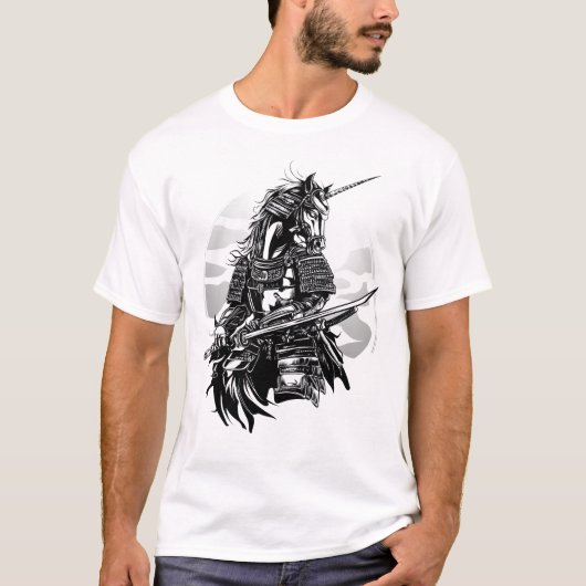 サムライ・ウォリアー・ユニコーン (1) Tシャツ (正面)
