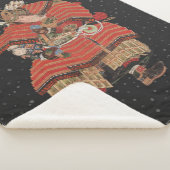 サムライ·ウォリアー·ヴィンテージ·ア日本のート シェルパブランケット (3/4)