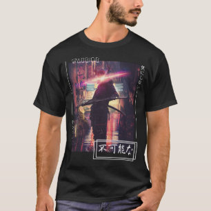 サムライ·ウォリ日本のアー·サイバーパンク·ストリートウェア Tシャツ