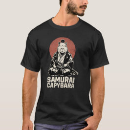サムライ カピバラ 日本風 美しい メメ Tシャツ
