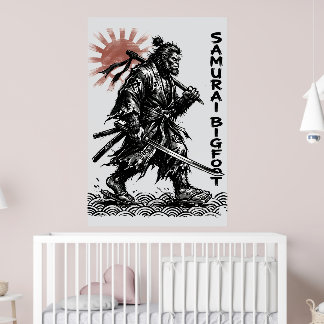 サムライ・ビッグフット: 日本の武者サスカッチアート ポスター