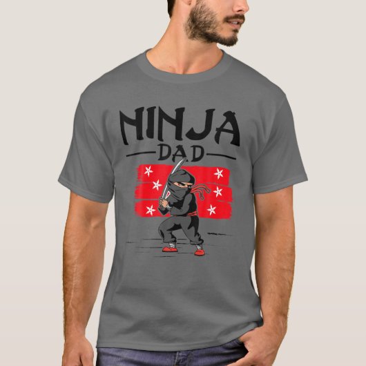 サムライ – ファザー忍者パパ Tシャツ (正面)