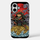サムライ・フロッグ・オブ・フォーチュン - 神話の戦士アート Case-Mate iPhoneケース (裏面)