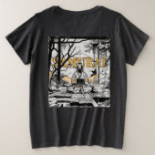 サムライ プラスサイズTシャツ (デザイン裏面)