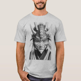 サムライ マスク グレーTシャツ Tシャツ