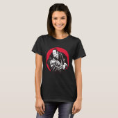 サムライ 中世 日本 戦士 将軍 軍事 Tシャツ (正面フル)