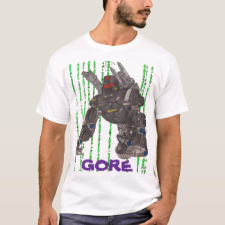 サムライ 封建によるゴア パープル ホワイト マトリックス ブラック Tシャツ