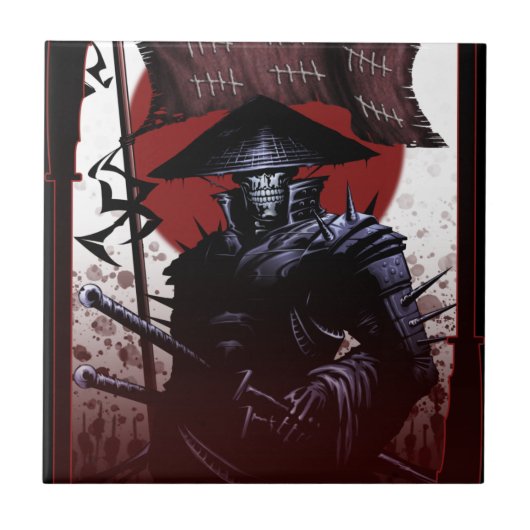 サムライ_幽霊 タイル (正面)