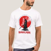 サムライ - 文化の力を持つミニマリスト戦士Tシャツ Tシャツ (正面)