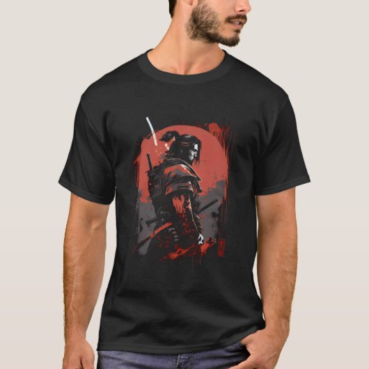 サムライ 武士道 日本 戦士 日本語 Tシャツ (正面)