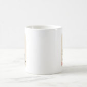 サムライ 猫 和風 レトロ かわいい 笑える ネコ コーヒーマグカップ (中央)