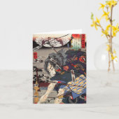 サムライIIノートカード縦置き カード (黄色い花)