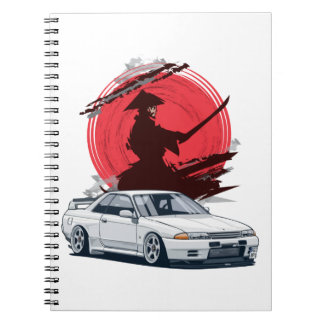 サムライR32日本のカー ノートブック