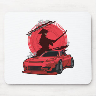 サムライRX7日本のカー マウスパッド
