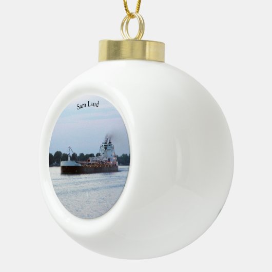 サムラウドボールまたはスノーフレークオーナメント セラミックボールオーナメント (右)