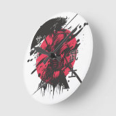 サムリスタイル ラウンド壁時計 (傾斜)