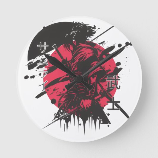 サムリスタイル ラウンド壁時計 (正面)