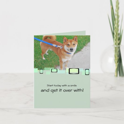 サム微笑の柴犬 カード (正面)