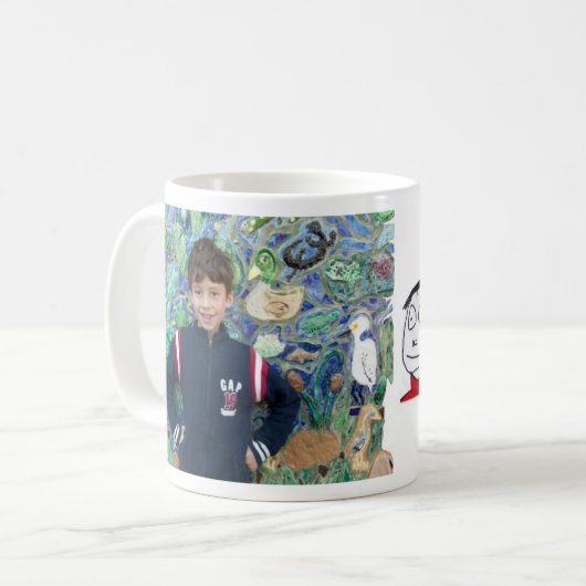 サム石造りのSchneeのマグ コーヒーマグカップ (正面左)