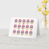 サム絵文字おじさん カード (黄色い花)