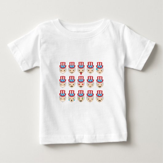 サム絵文字おじさん ベビーTシャツ (正面)