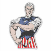 サム転が叔父の上袖 シール (正面)