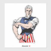 サム転が叔父の上袖 シール (シート)