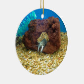 サム青いロブスターのcrayfish セラミックオーナメント (右)