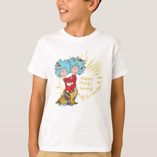 サム1号 サム2号 ハッピー・サムズギビング！ Tシャツ (正面)