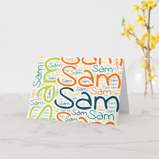 サム カード (黄色い花)