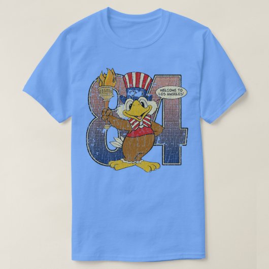 サム・ザ・ロサンゼルス・イーグル1984 Tシャツ (デザイン正面)