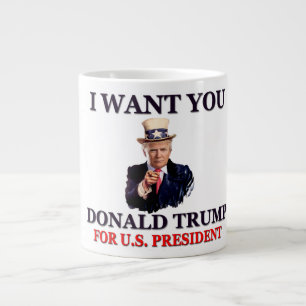 サム·トランプおじさんが大統領に ジャンボコーヒーマグカップ
