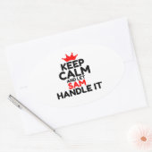 サム 楕円形シール (封筒)