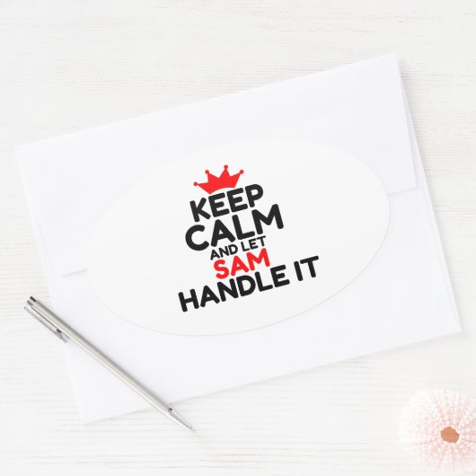 サム 楕円形シール (封筒)