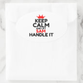 サム 楕円形シール (バッグ)