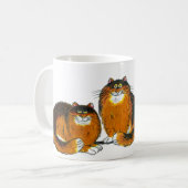 "サム"猫のマグ コーヒーマグカップ (正面左)