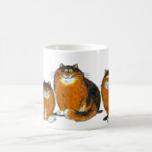 "サム"猫のマグ コーヒーマグカップ (中央)