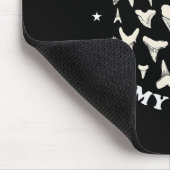 サメおもしろいの歯は私のセラピー動物化石Hun マウスパッド (コーナー)