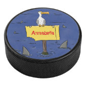 サメおもしろいの漫画で囲まれた海鳥 アイスホッケーパック (3/4)