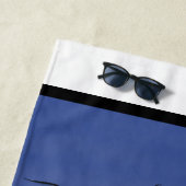 サメおもしろいの漫画で囲まれた海鳥 ビーチタオル (インサイチュ)