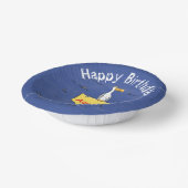 サメおもしろいの漫画で囲まれた海鳥 ペーパーボウル (傾斜あり)