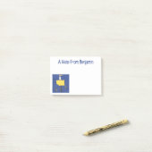 サメおもしろいの漫画で囲まれた海鳥 ポストイット (デスク上)