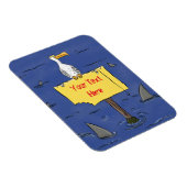 サメおもしろいの漫画で囲まれた海鳥 マグネット (右側)