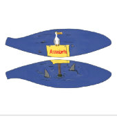 サメおもしろいの漫画で囲まれた海鳥 ミニバスケットボール (パネル)