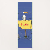 サメおもしろいの漫画で囲まれた海鳥 ヨガマット (正面)