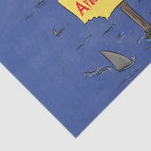 サメおもしろいの漫画で囲まれた海鳥 薄葉紙 (詳細)