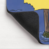 サメおもしろいの漫画に囲まれた海鳥 マウスパッド (コーナー)