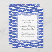 サメおもしろいの群れ 招待状 (正面/裏面)